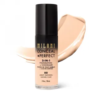 Fond de Ten Milani Conceal + Perfect 2 in 1 Foundation + Concealer Light Natural