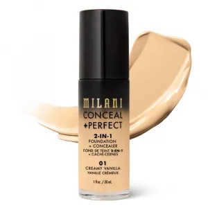 Fond de Ten Milani Conceal + Perfect 2 in 1 Foundation + Concealer Creamy Vanilla