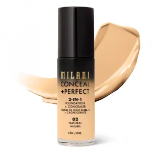 Fond de Ten Milani Conceal + Perfect 2 in 1 Foundation + Concealer Natural