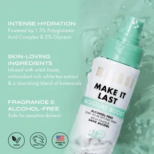 Spray de Fixare Machiaj Hidratant fără Alcool Milani Make It Last Moisture Boost Setting Spray