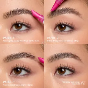 Gel pentru Laminare Sprancene Nyx Professional Makeup The Brow Glue Crazy Lift Brow Lamination Gel