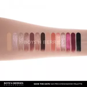 Paleta farduri Boys`n Berries 14K Pro Eyeshadow Palette Save The Date