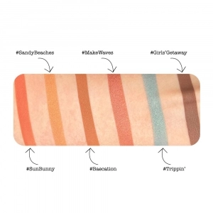 Paleta multifunctionala theBalm Voyage Gold Coast Face Palette
