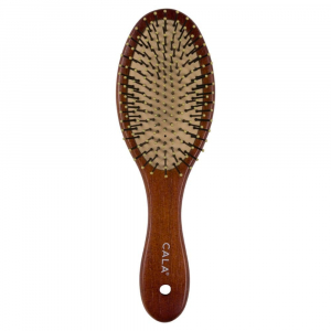 Perie cu Maner din Bambus Negru CALA Dark Bamboo Oval Hair Brush