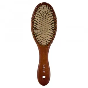 Perie cu Maner din Bambus Negru CALA Dark Bamboo Oval Hair Brush