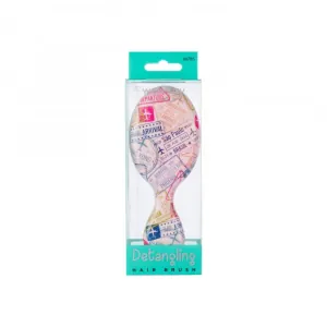 Perie MINI pentru Descalcirea Parului CALA Wet-N-Dry Hair Detangler - World Traveler