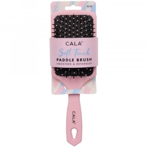 Perie pentru Par Umed & Uscat CALA Soft Touch Paddle Brush - Pink