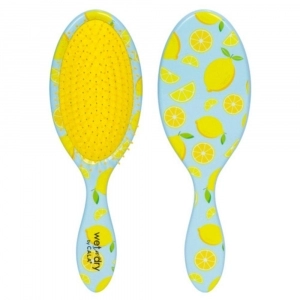 Perie pentru Parul Umed & Uscat CALA Wet-n-Dry Hair Brush - Lemon