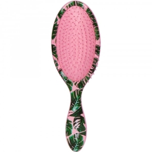 Perie pentru Parul Umed & Uscat CALA Wet-n-Dry Hair Brush - Tropical Palm