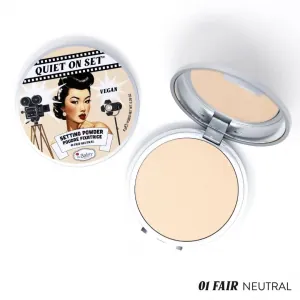 Pudra compacta theBalm Quiet on the Set 01 Fair Neutral