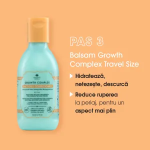 Set calatorie pt cresterea parului cu rozmarin Nature Spell Natural Hair Growth Travel Size