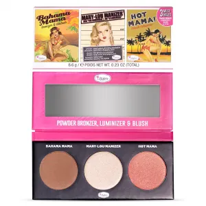 Paleta Multifunctionala theBalm Must Haves Powder Trio Bahama Mama, Hot Mama, Mary-Lou Manizer