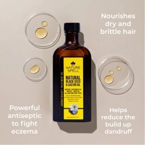 Ulei de Seminte Negre & Ricin pentru Par & Piele Nature Spell Oil for Hair and Skin