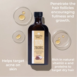 Ulei de Ricin & Cocos pentru Par & Piele Nature Spell Oil for Hair and Skin
