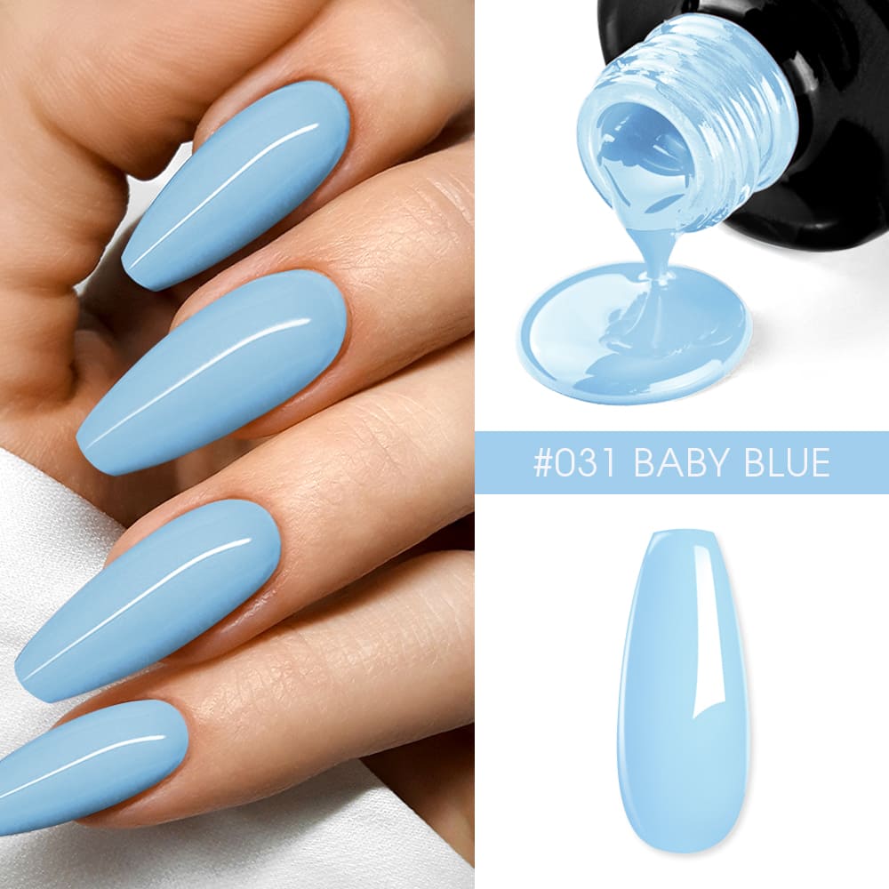 Oja Semipermanenta BO.NAIL Soakable Gel Polish #031 Baby Blue