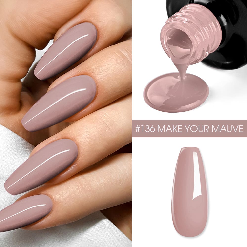 Oja Semipermanenta BO.NAIL Soakable Gel Polish #136 Make Your Mauve