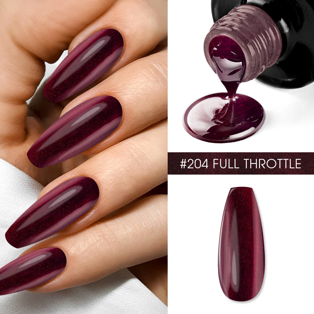 Oja Semipermanenta BO.NAIL Soakable Gel Polish #204 Full Throttle