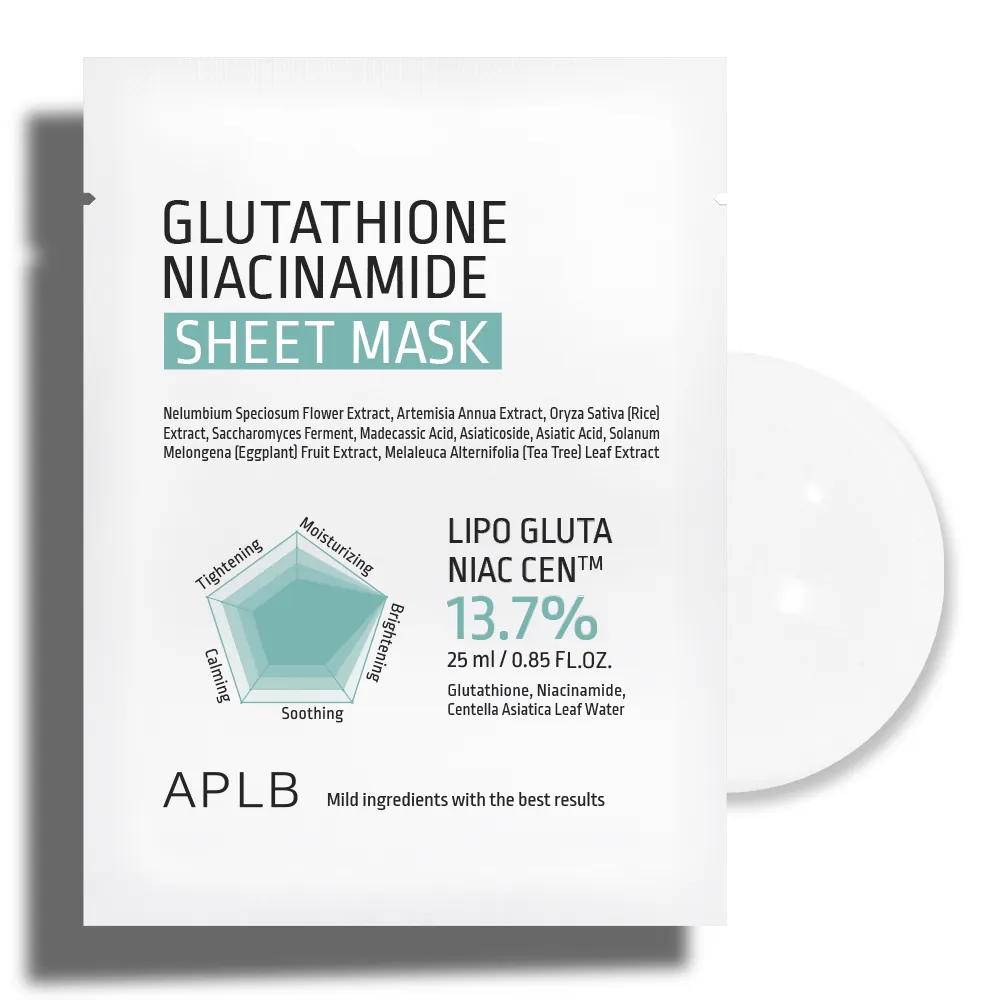 Masca cu efect de iluminare APLB Gluthatione Niacinamide Sheet Mask