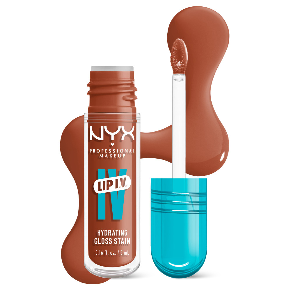 Luciu Tint de Buze NYX Professional Makeup I.V. Lip Gloss Stain Caramel Drip