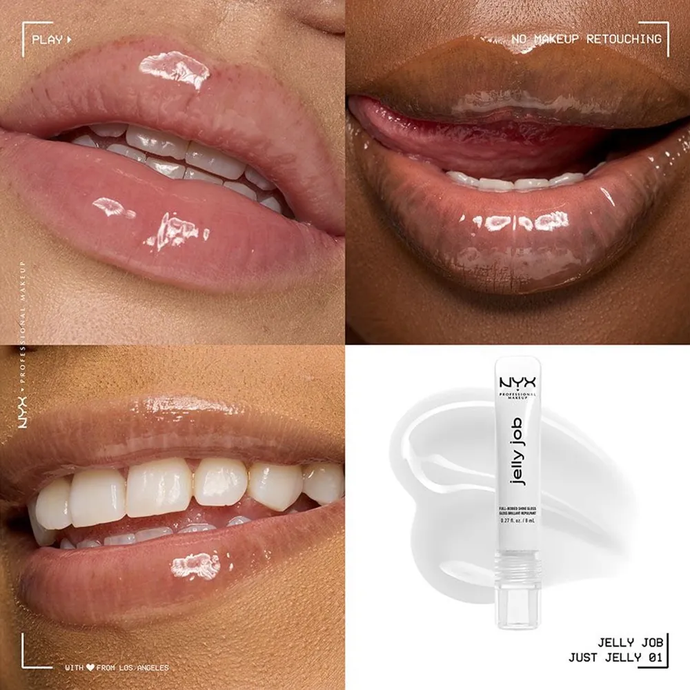 Luciu de buze NYX Professional Makeup Jelly Job 01 Just Jelly