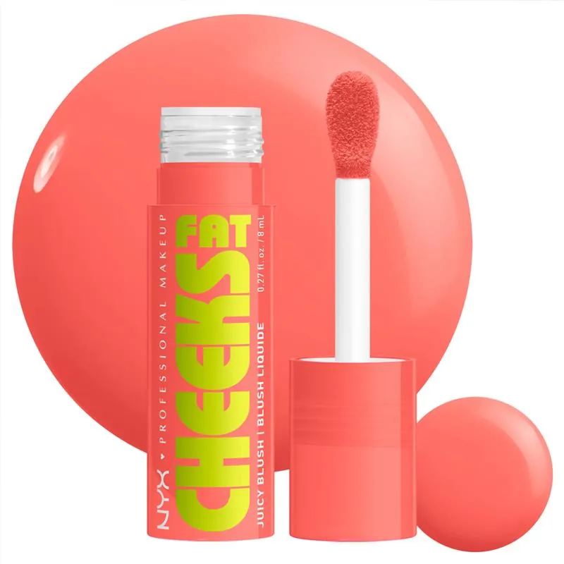 Fard de Obraz Lichid NYX Professional Makeup Fat Cheeks Juicy Liquid Blush 01 Papaya Plump