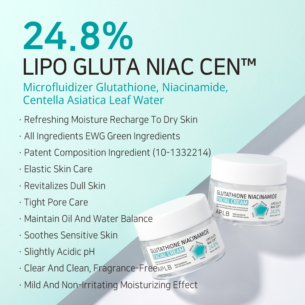 Crema Hidratanta Antioxidanta APLB Glutathione Niacinamide Facial Cream