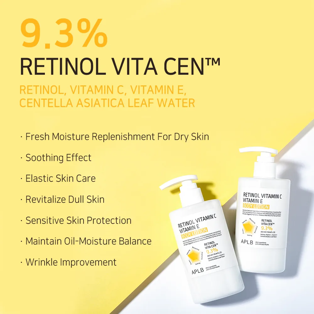 Lotiune de corp APLB Retinol Vitamin C Vitamin E Body Lotion