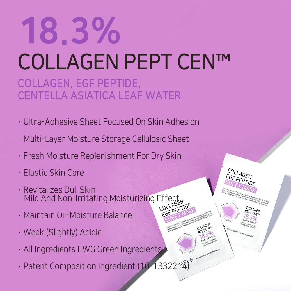 Masca hidratanta APLB Collagen EGF Peptide Sheet Mask