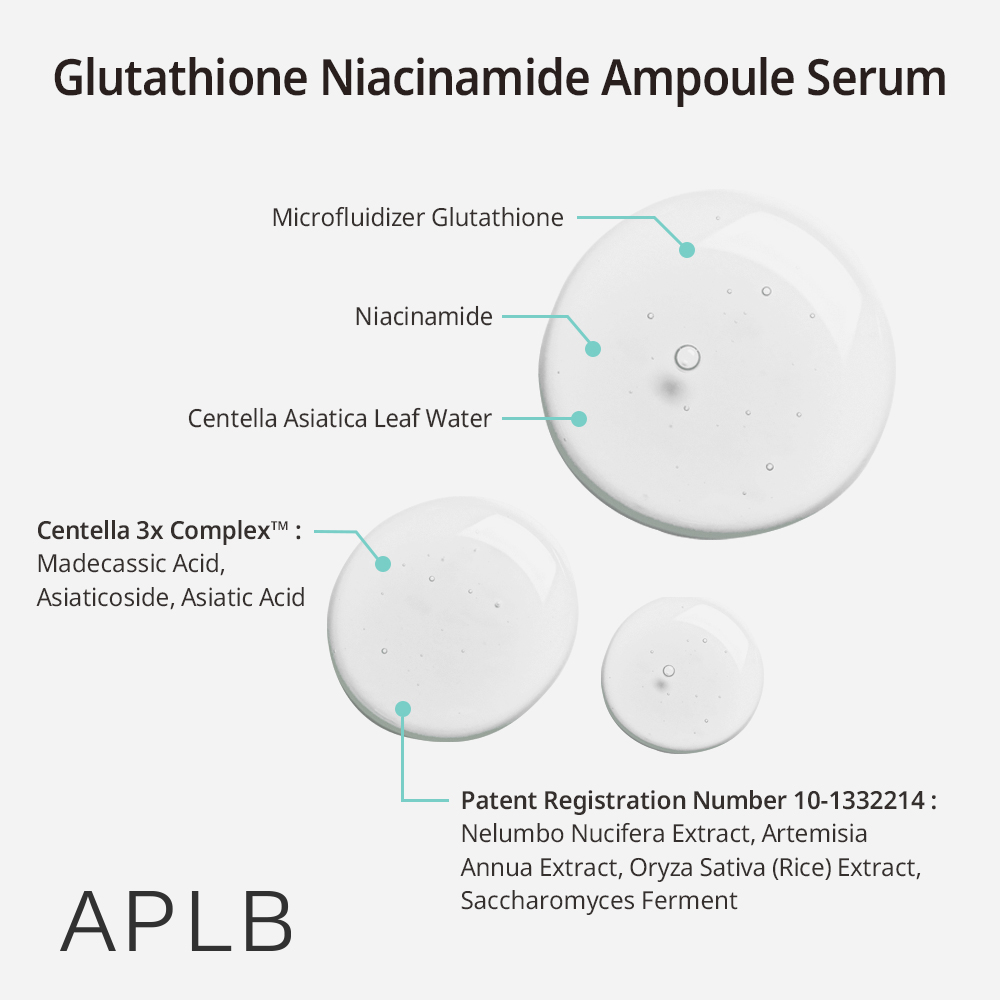 Ser facial APLB Glutathione Niacinamide Ampoule Serum