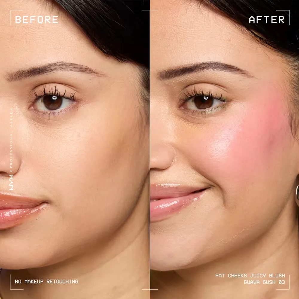 Fard de Obraz Lichid NYX Professional Makeup Fat Cheeks Juicy Liquid Blush 03 Guava Gush