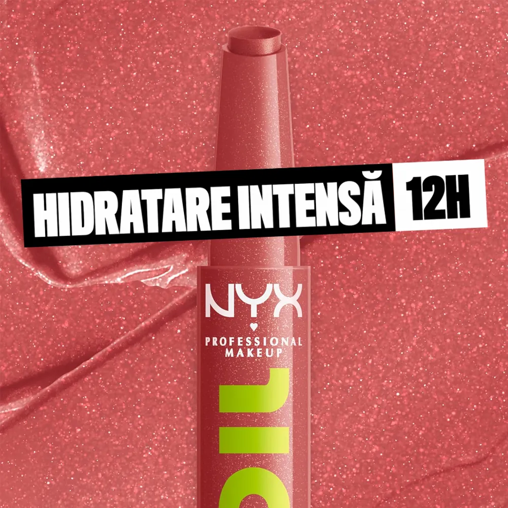 Luciu de buze NYX Professional Makeup Fat Oil Slick Click 03 No Filter Needed