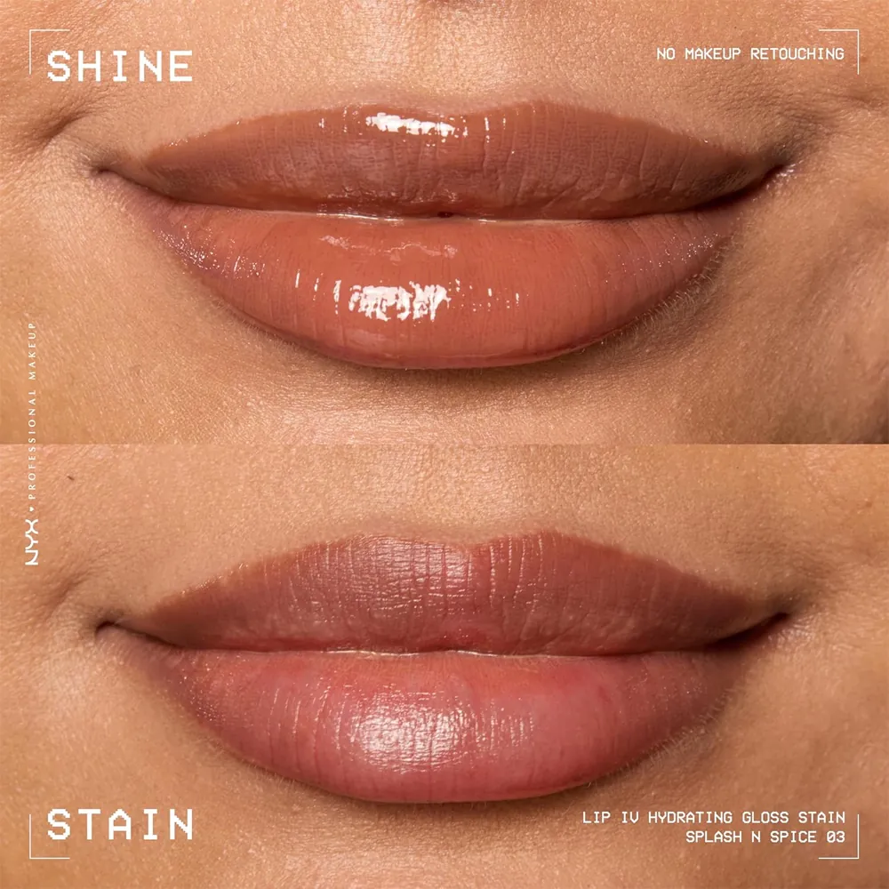 Luciu Tint de Buze NYX Professional Makeup I.V. Lip Gloss Stain Splash N` Spice