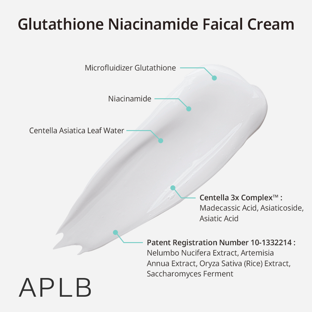 Crema Hidratanta Antioxidanta APLB Glutathione Niacinamide Facial Cream