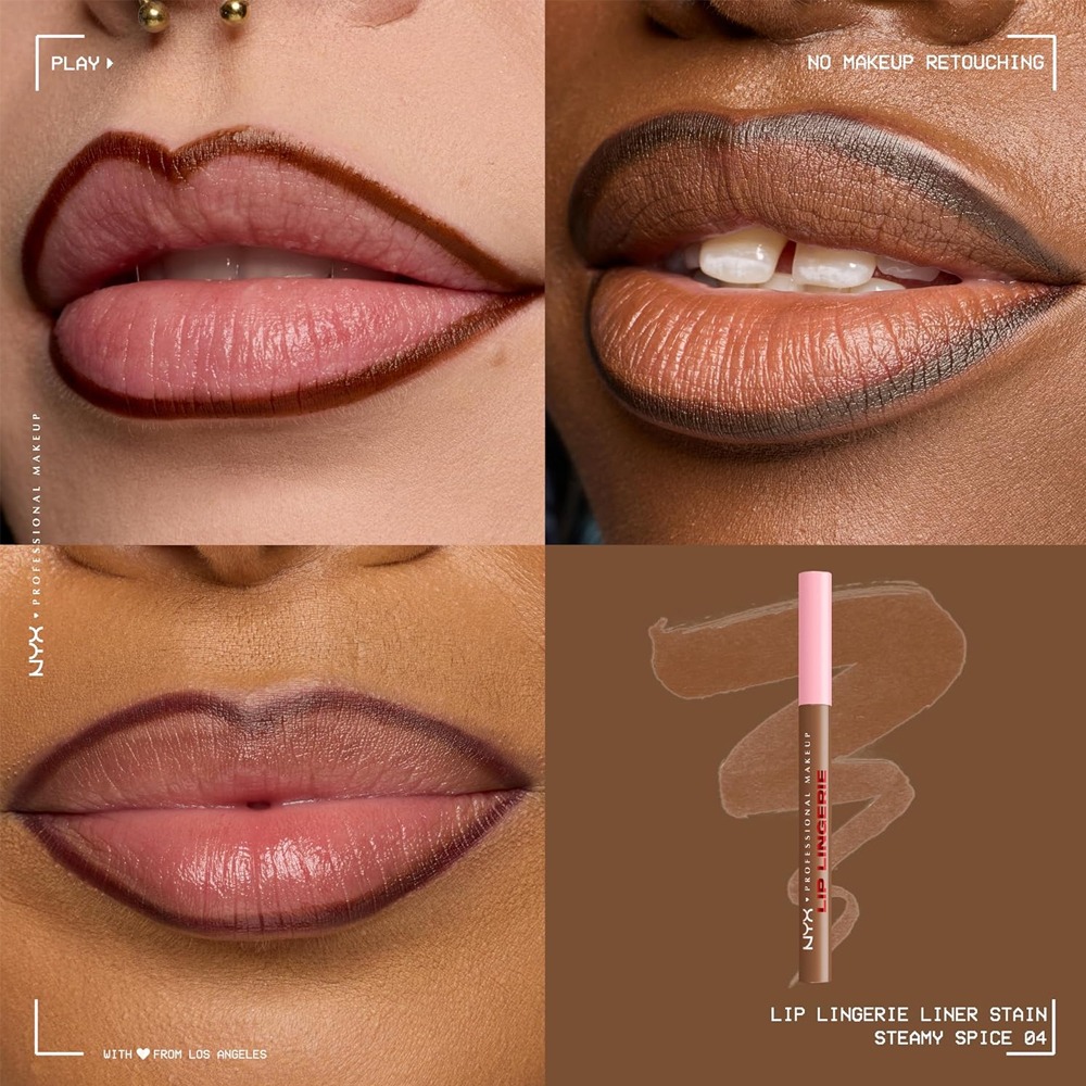 Marker pentru buze rezistent NYX Professional Makeup Lip Lingerie Steamy Spice