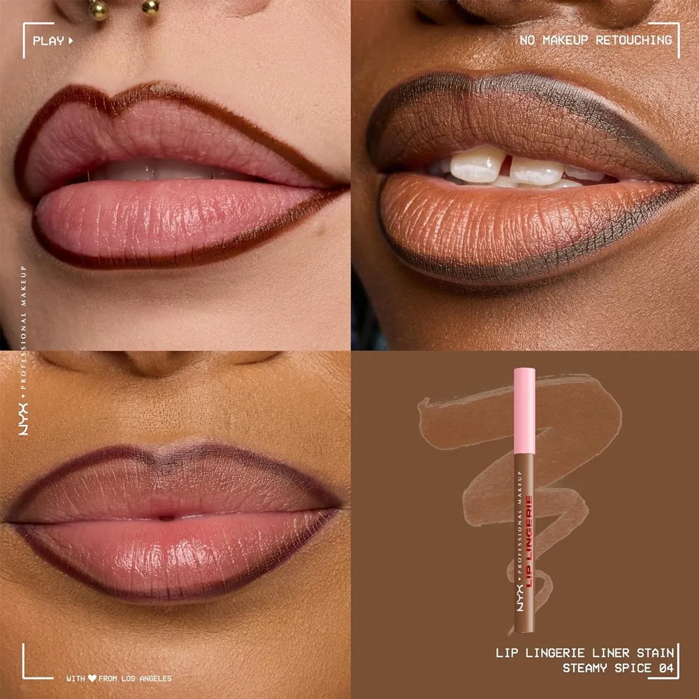 Marker pentru buze rezistent NYX Professional Makeup Lip Lingerie Steamy Spice