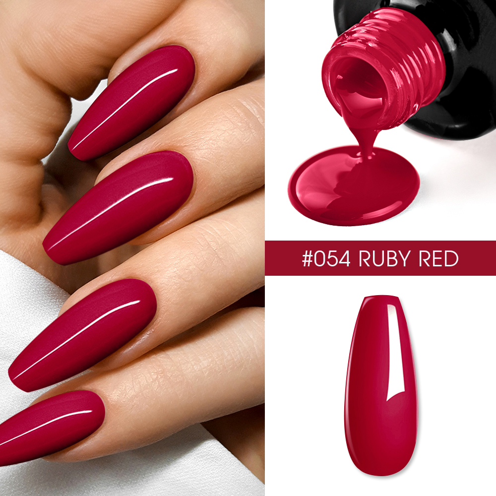 Oja Semipermanenta BO.NAIL Soakable Gel Polish #054 Ruby Red