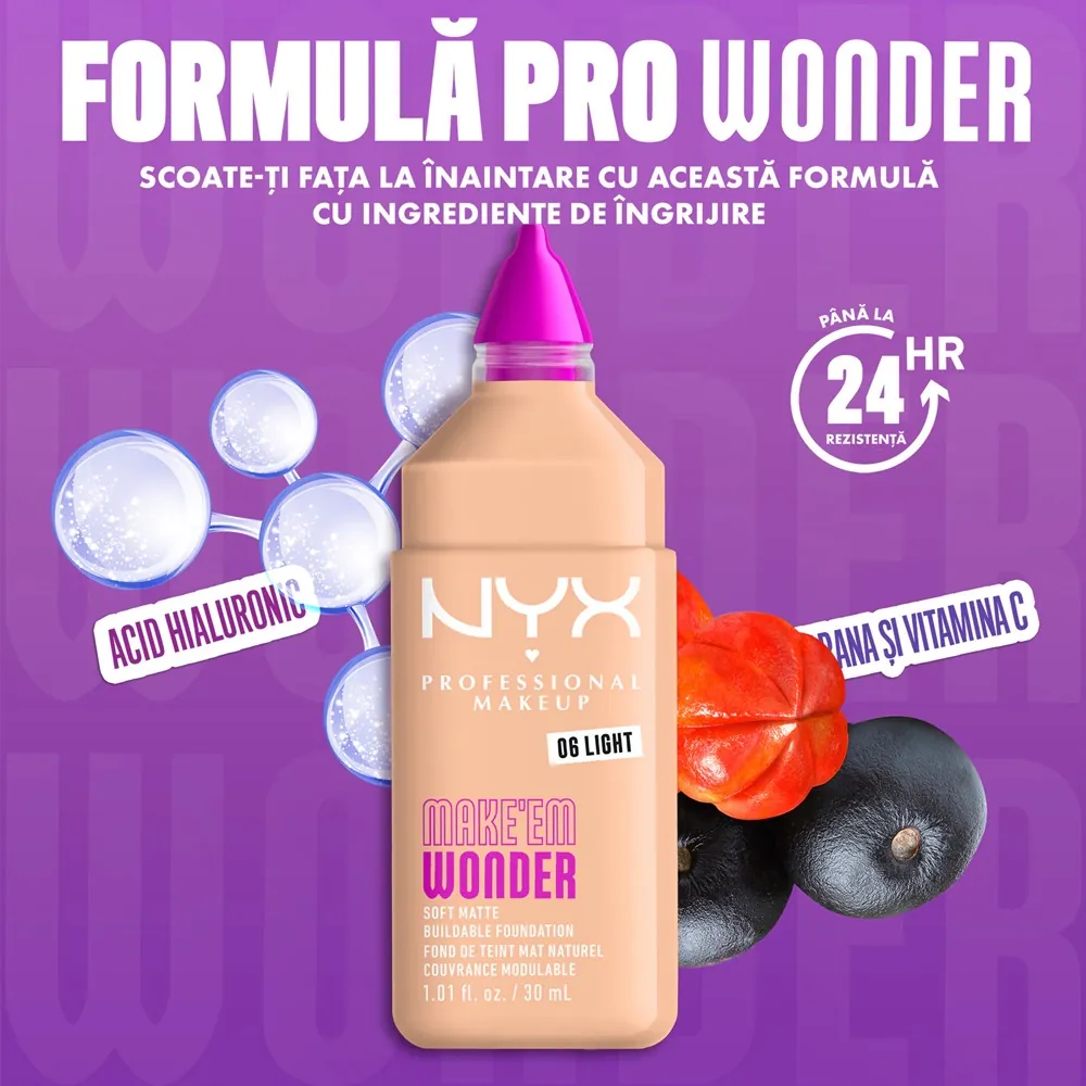 Fond de ten NYX Professional Makeup Make `EM Wonder Light