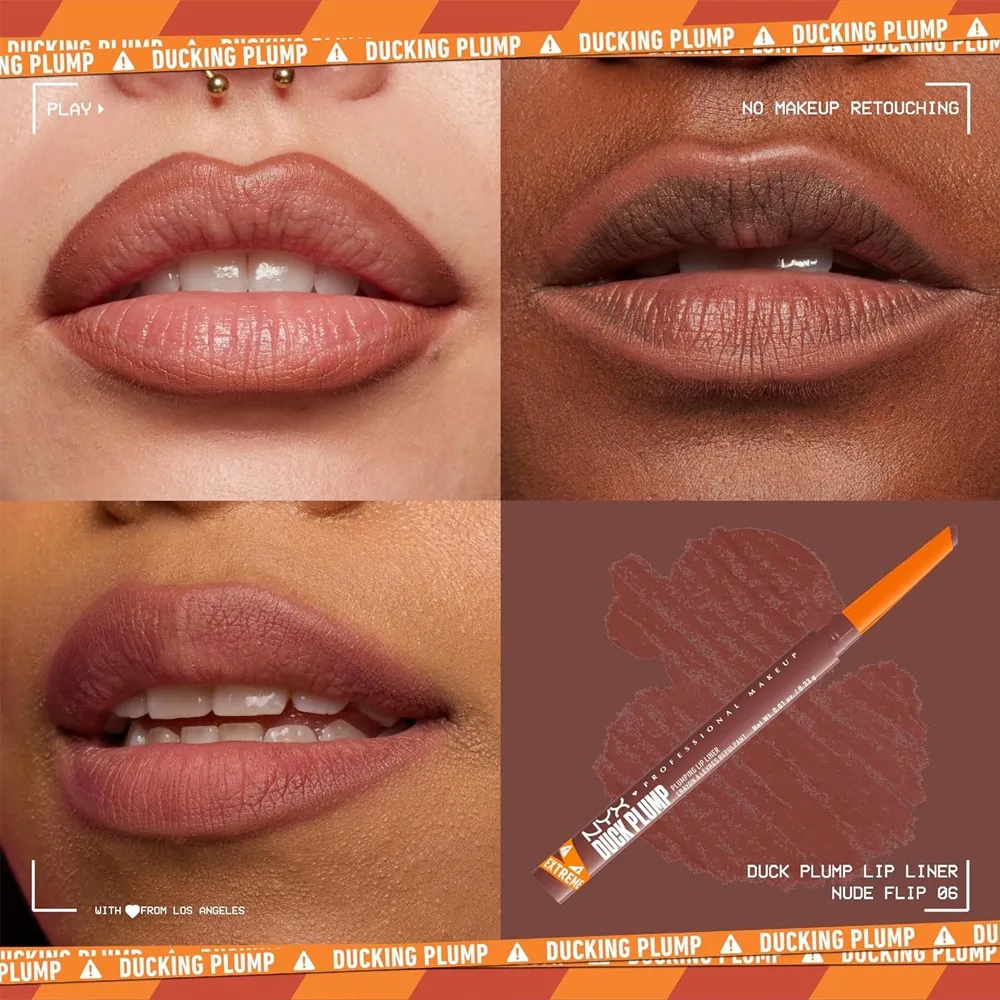 Creion de buze NYX Professional Makeup Duck Plump Nude Flip
