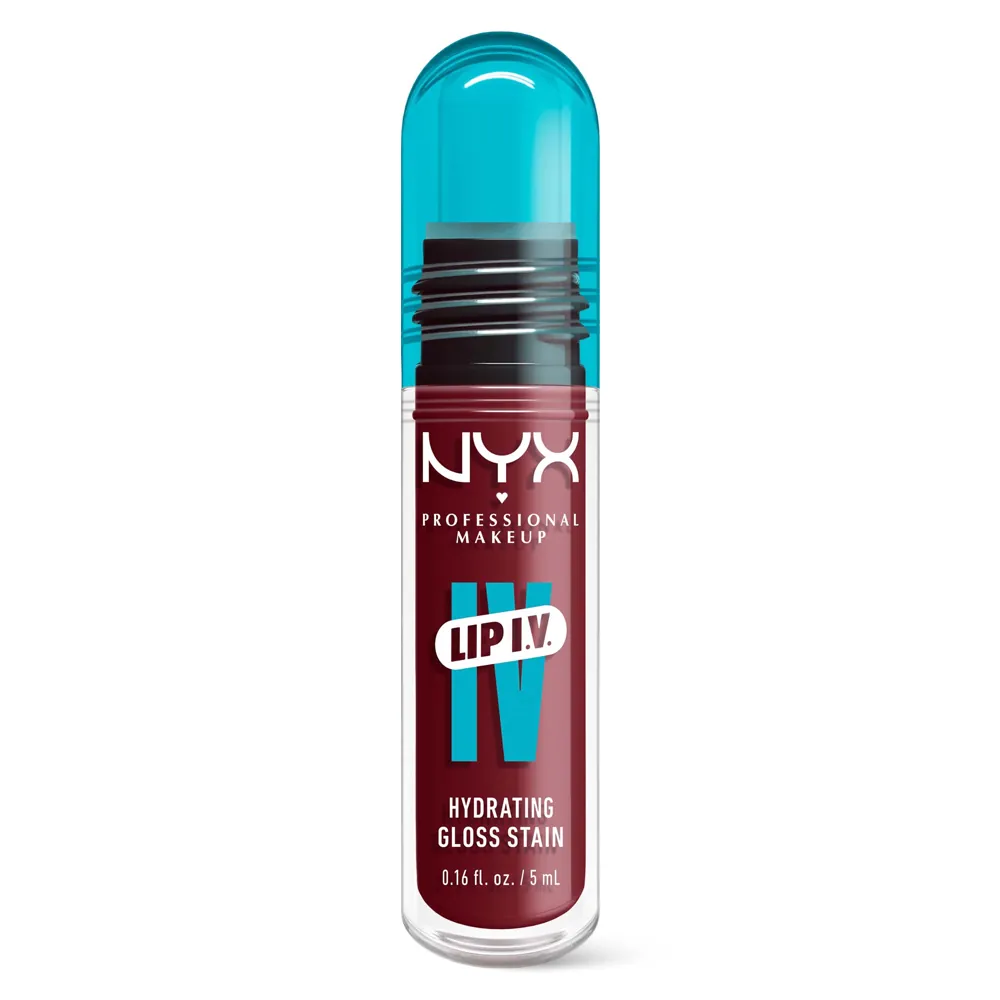 Luciu Tint de Buze NYX Professional Makeup I.V. Lip Gloss Stain Drippin`In Rose