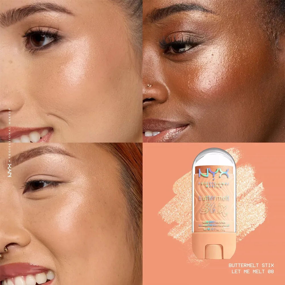 Baton iluminator NYX Professional Makeup Buttermelt Glaze Stix Let Me Melt