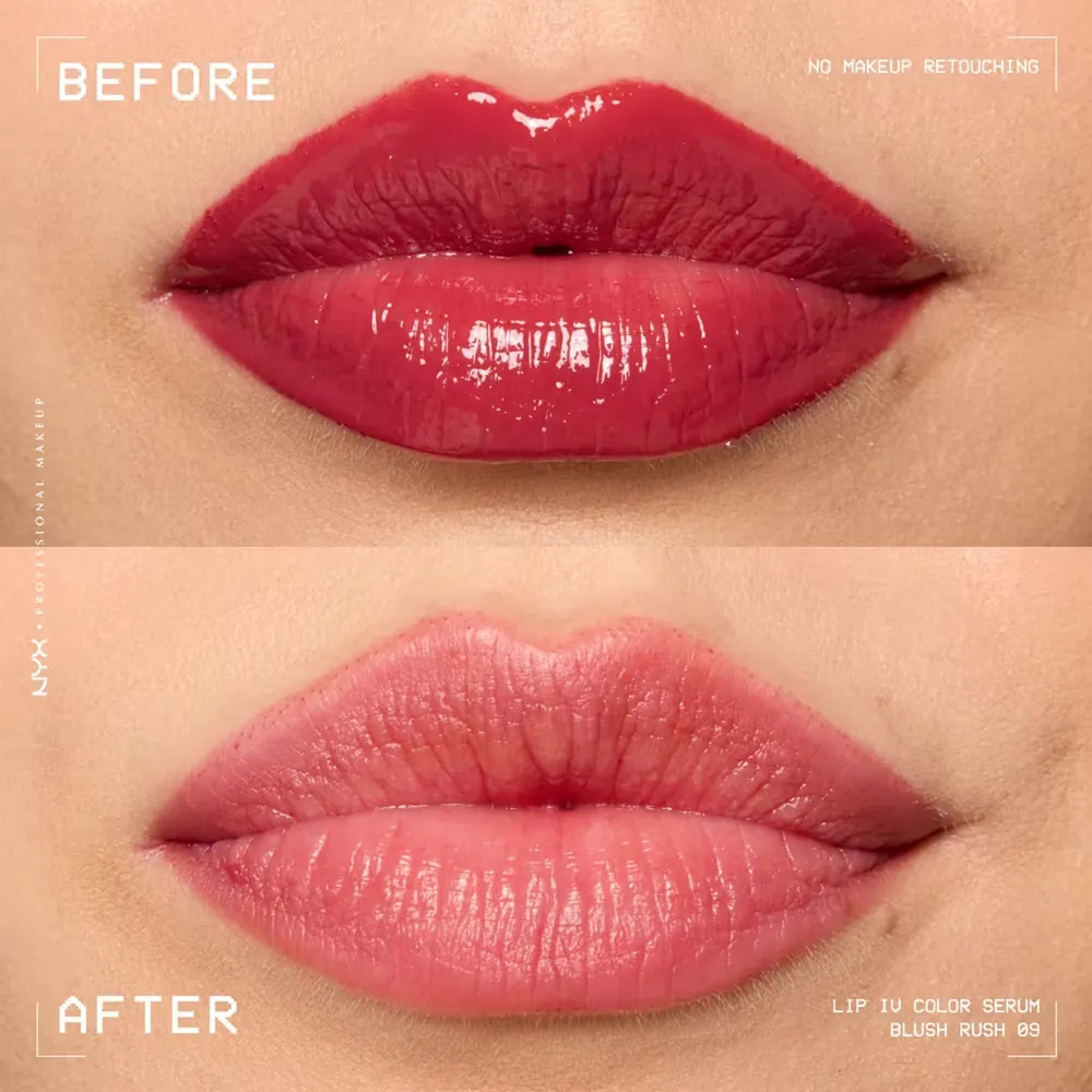 Luciu Tint de Buze NYX Professional Makeup I.V. Lip Gloss Stain Blush Rush