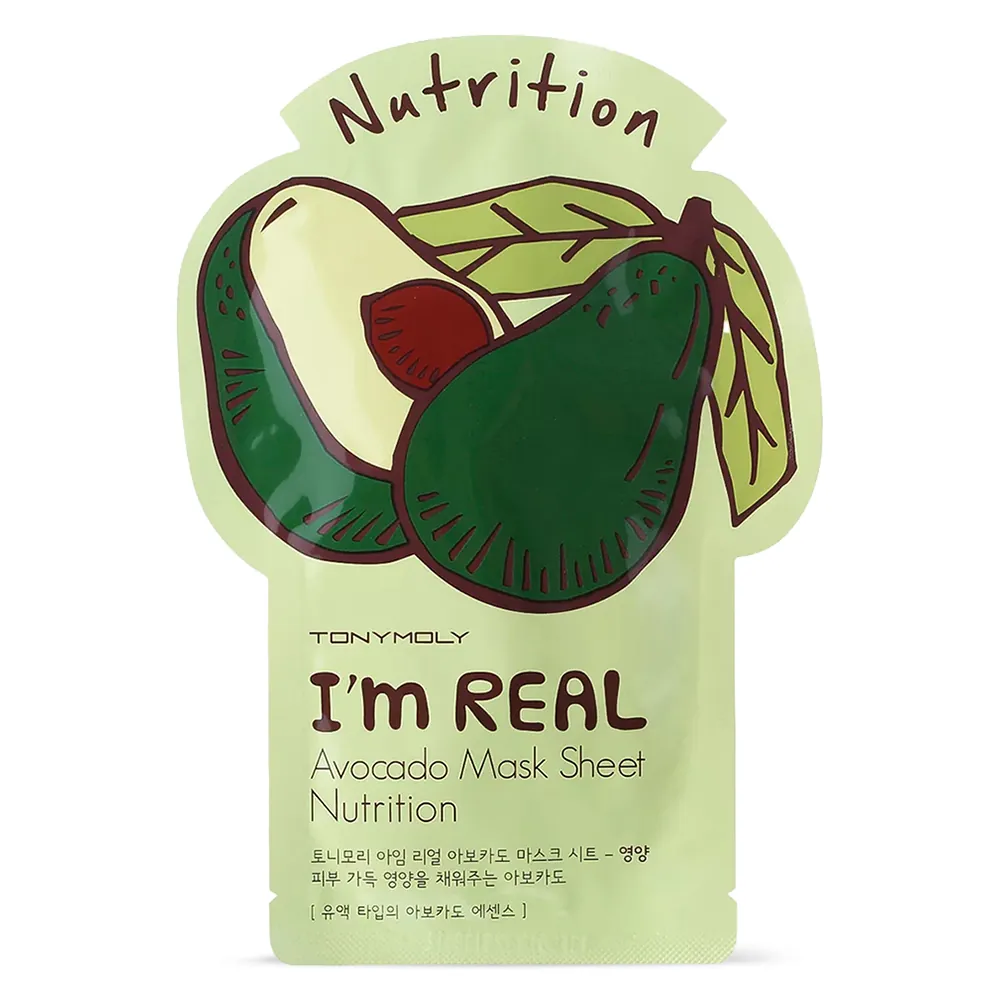 Masca Fata Tony Moly I`m REAL Avocado Mask Sheet Nutrition