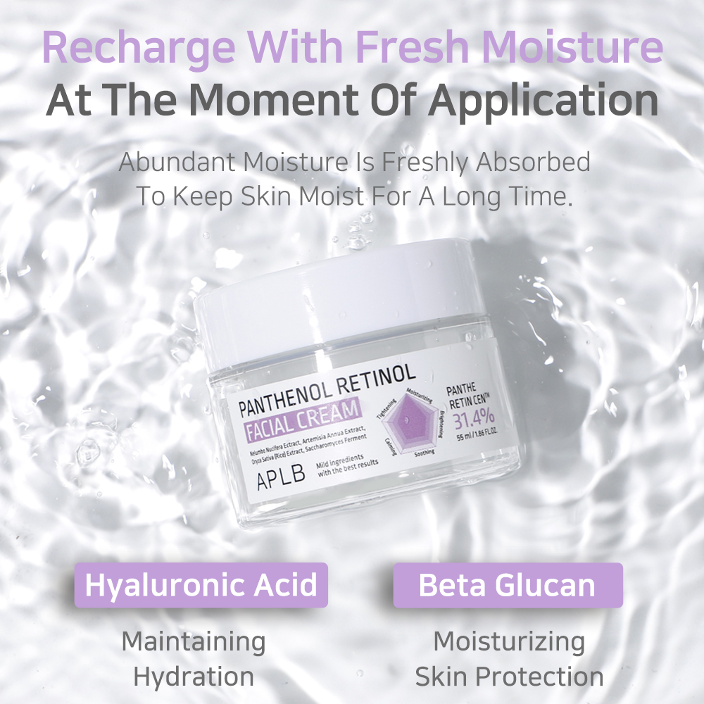 Cremă facială cu pantenol și retinol APLB Phantenol Retinol Facial Cream