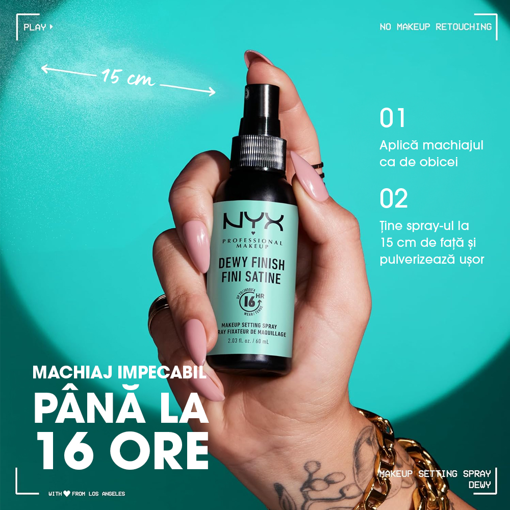 Spray fixare NYX Professional Makeup Setting Spray Maxi Dewy