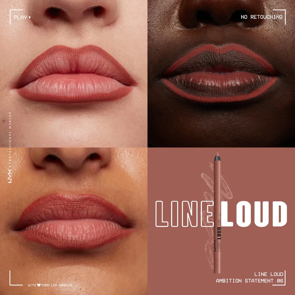 Creion buze NYX Professional Makeup Line Loud Lip Pencil Ambition Statement