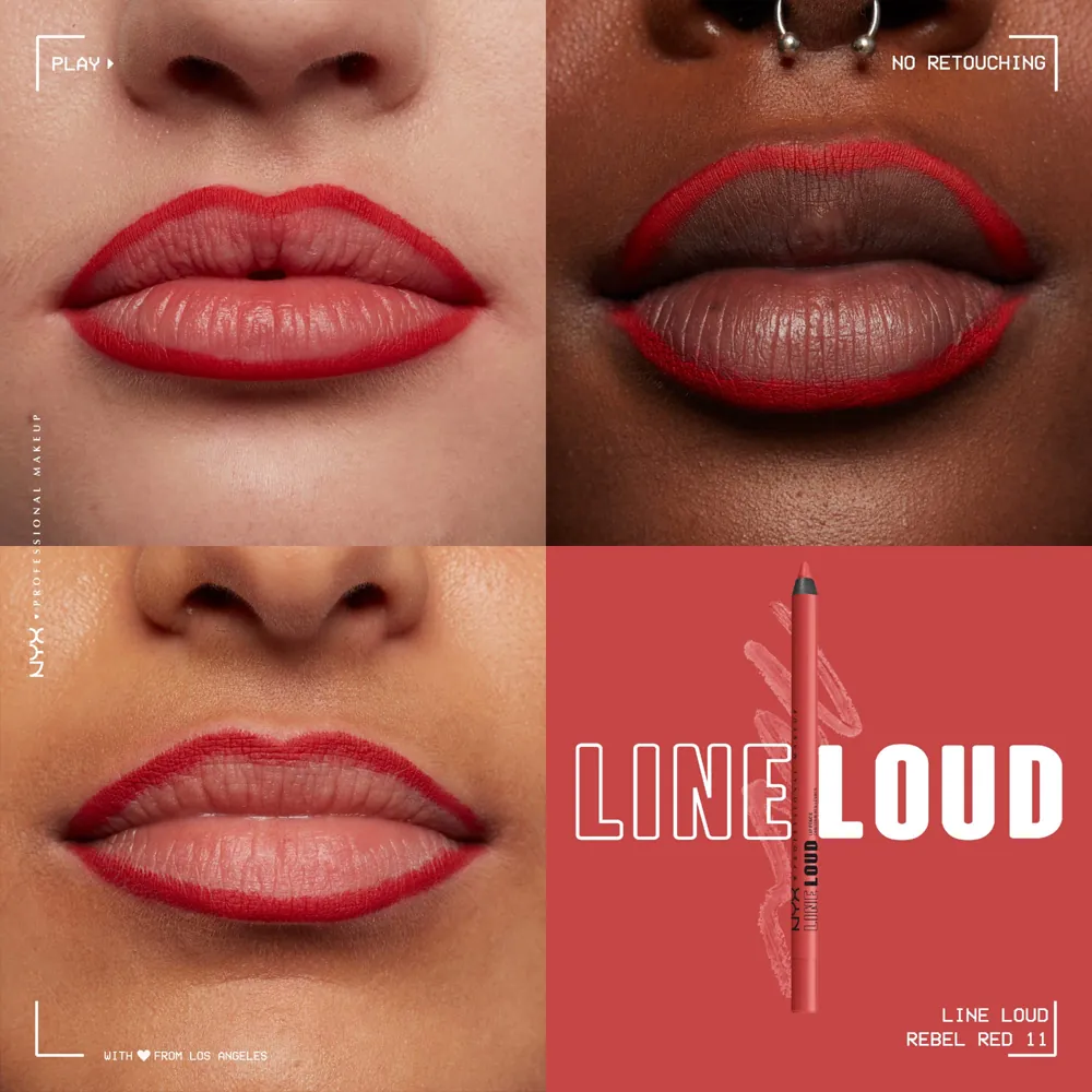 Creion buze NYX Professional Makeup Line Loud Lip Pencil Rebel Red