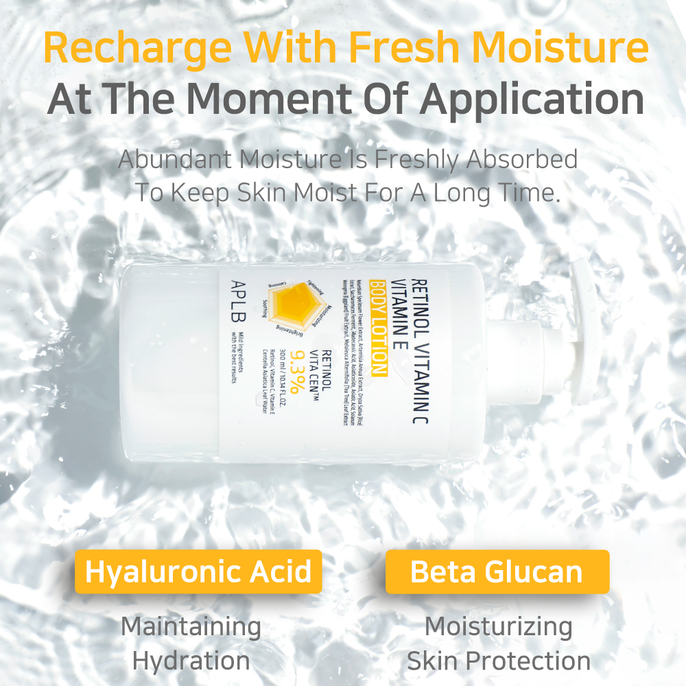 Lotiune de corp APLB Retinol Vitamin C Vitamin E Body Lotion