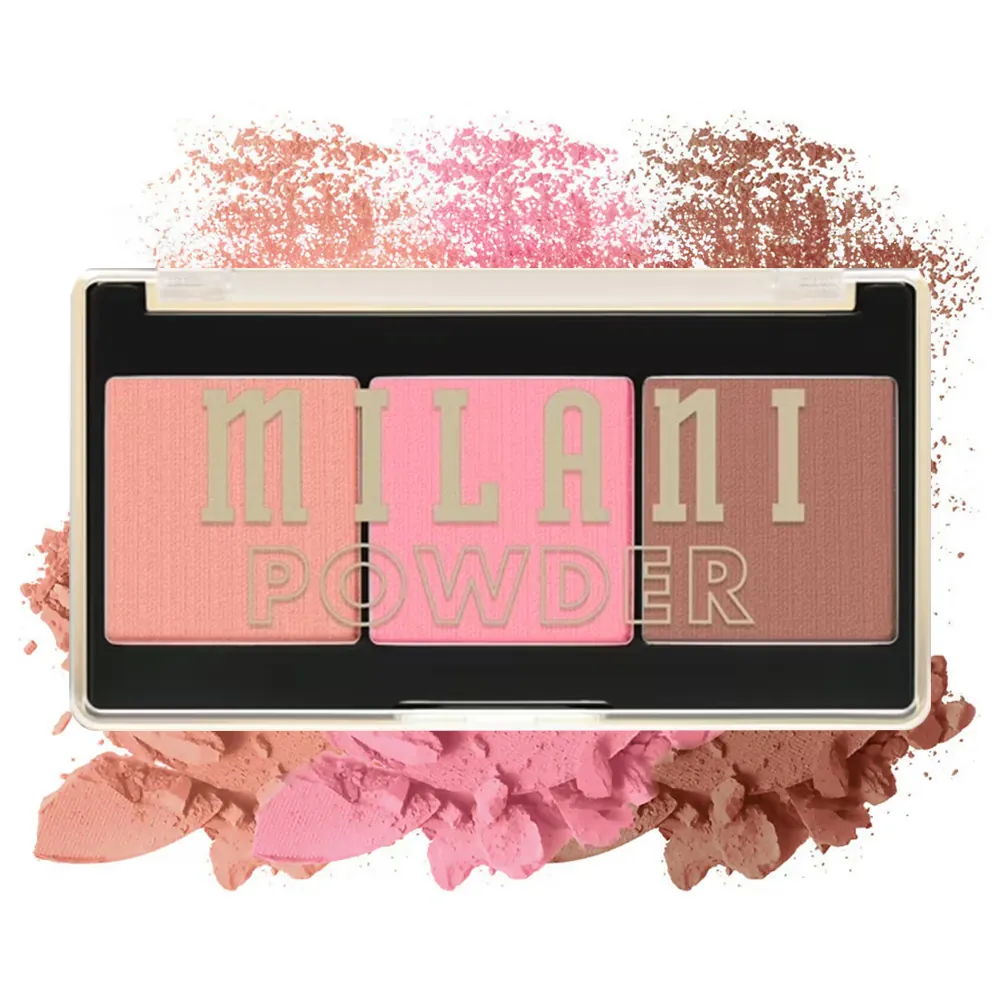 Paleta de Farduri pentru Obraz Milani Cheek Kiss Powder Blush Palette 120 Golden Hour Glow