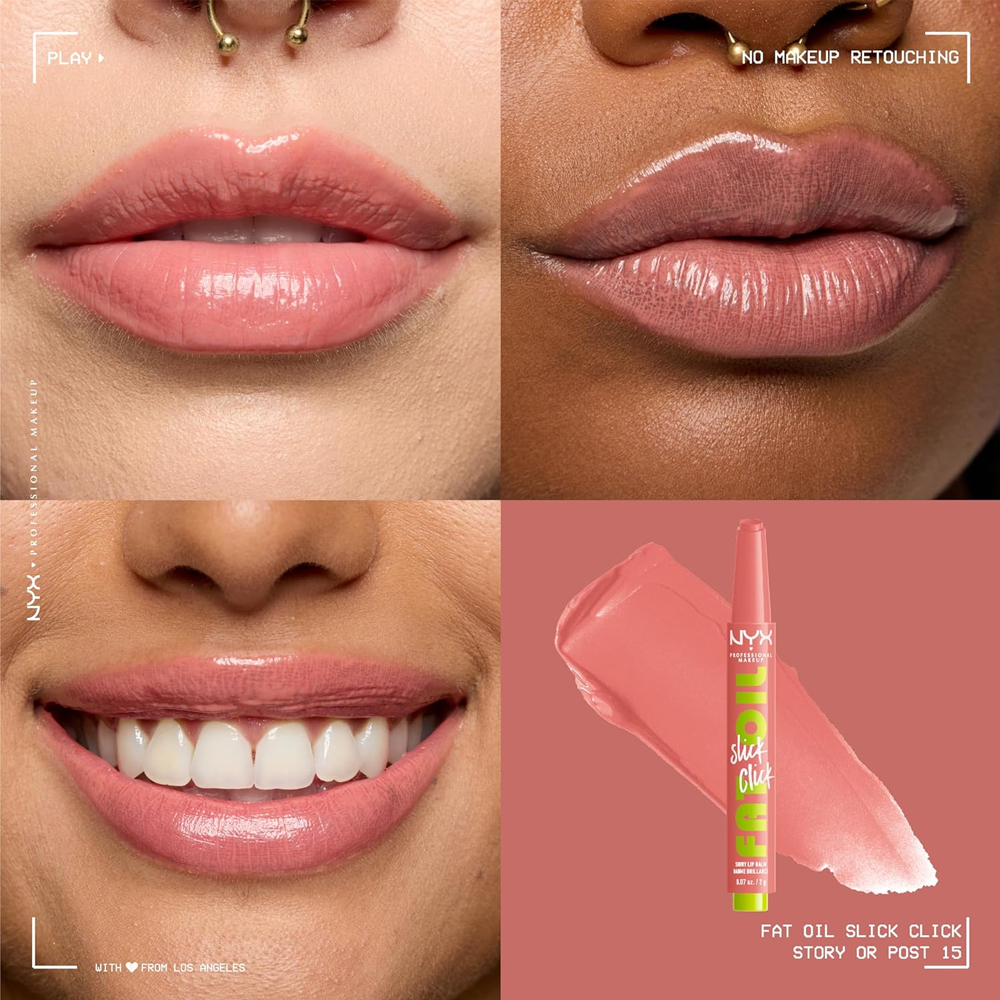 Luciu de buze NYX Professional Makeup Fat Oil Slick Click 15 Story or Post