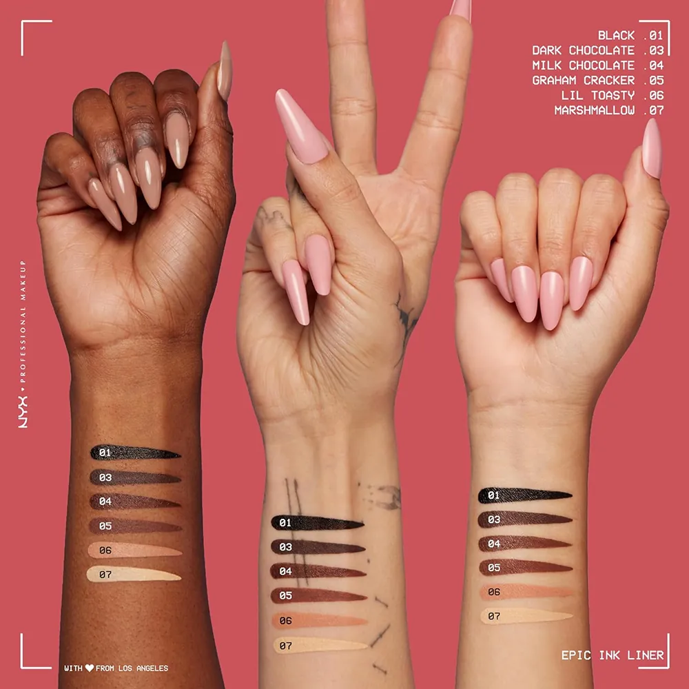 Contur Ochi Nyx Professional Makeup Epic Ink Waterproof Liner Dark Chocolate